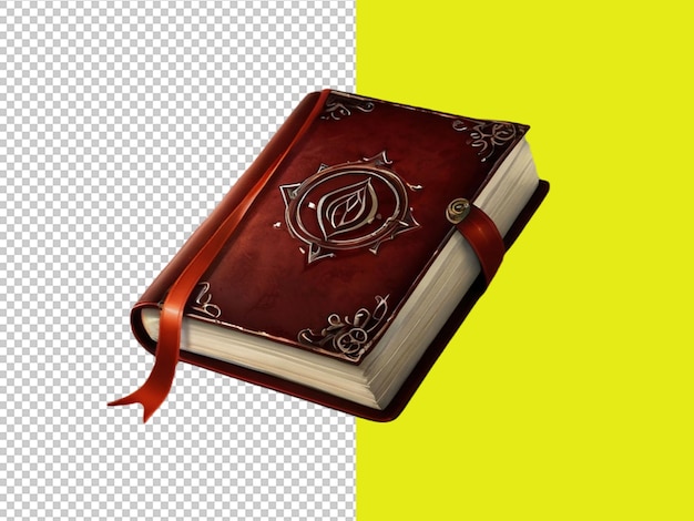 PSD of a spell book on transparent background