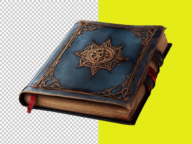 PSD of a spell book on transparent background