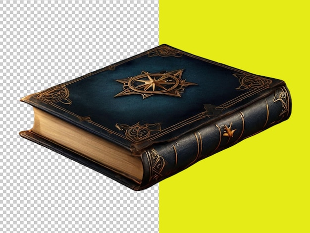 PSD of a spell book on transparent background