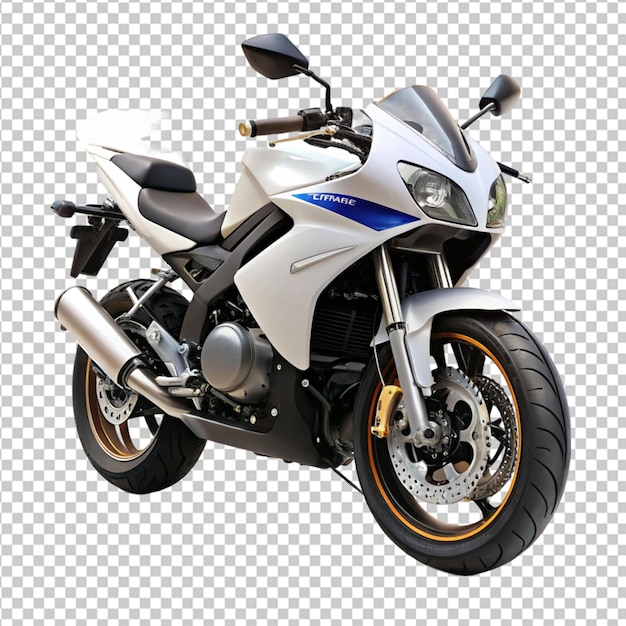 PSD of a sports bike on transparent background