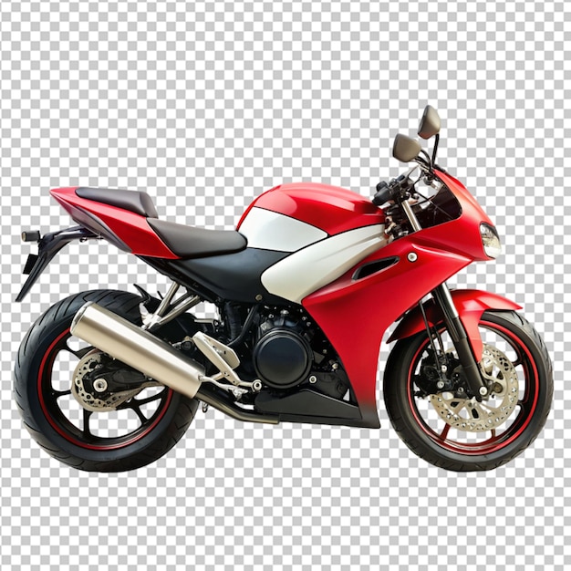 PSD of a sports bike on transparent background