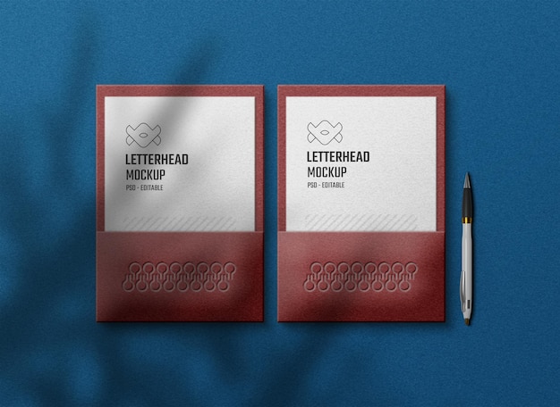 PSD stationery mockup