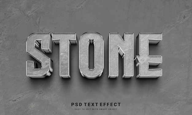 PSD stone text effect