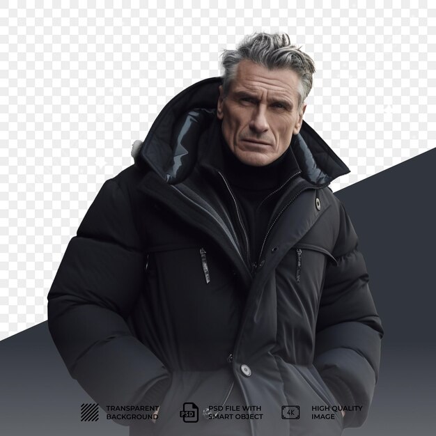 PSD psd stylish man wearing isolated on transparent background