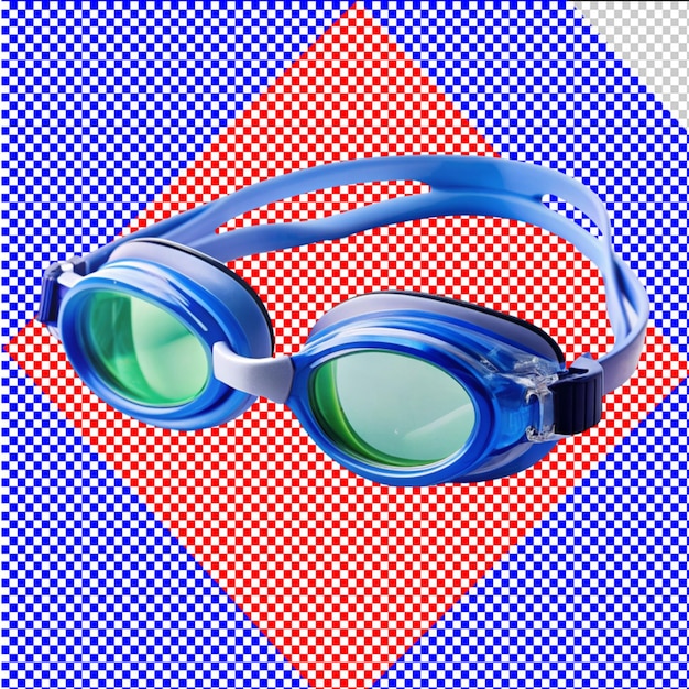 PSD of a swimming goggles on transparent background