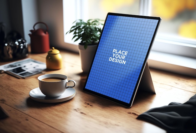 PSD tablet screen mockup