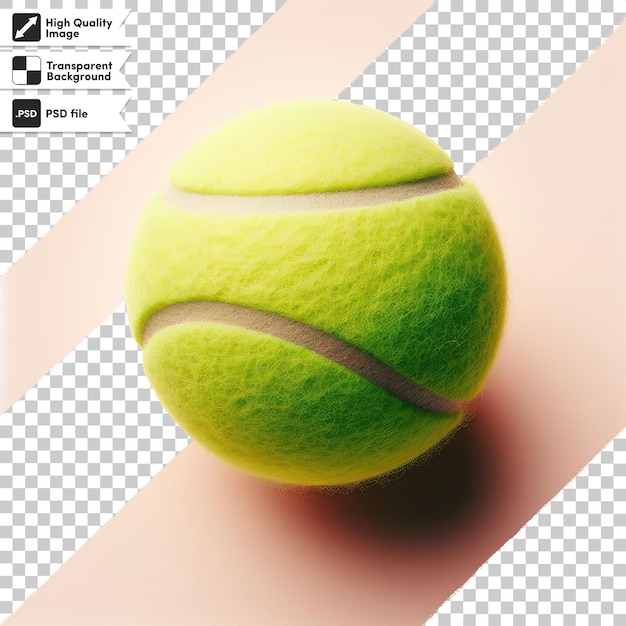 PSD tennis ball on transparent background