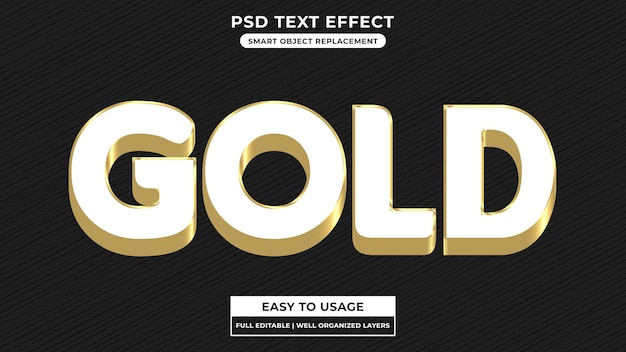 psd text effect gold