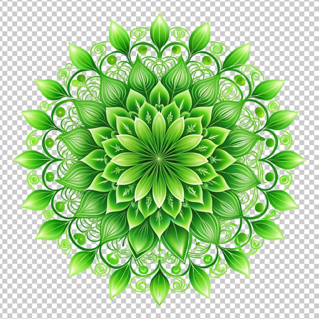 PSD of a think green design on white background