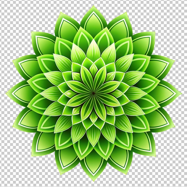 PSD of a think green design on white background