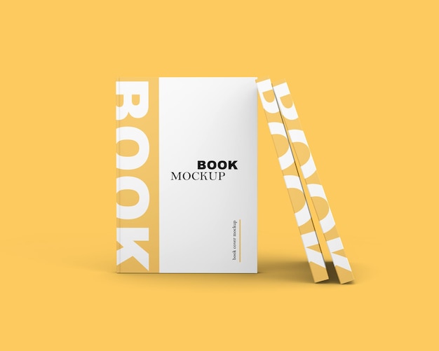 PSD Three Realistic Book Cover Mockup 11