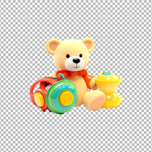 PSD Toys for children isolated on transparent background