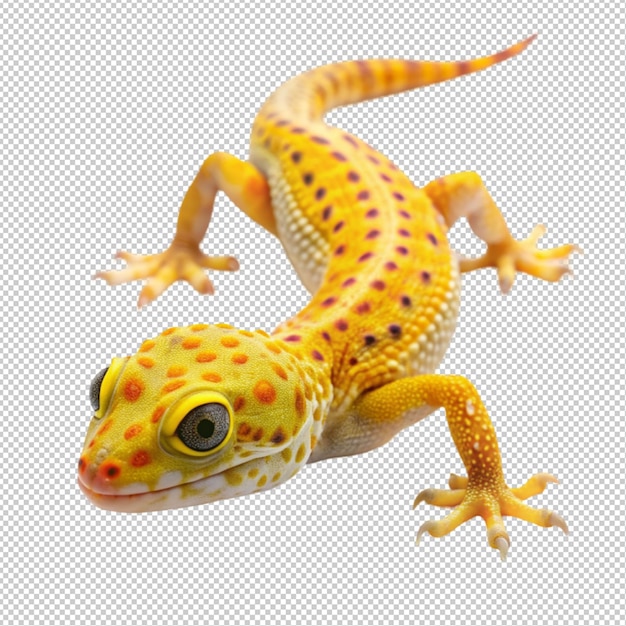 Psd transparent background 3d animated frog leaping with a long tongue