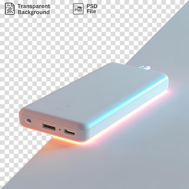 psd transparent background powerbank the light of the cell phone