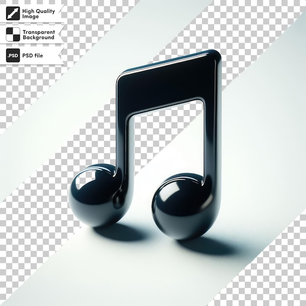 PSD treble clef on music on transparent background with editable mask layer