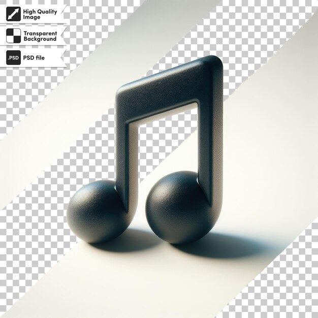 PSD treble clef on music on transparent background with editable mask layer