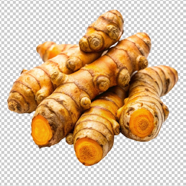 PSD of a turmeric on white background