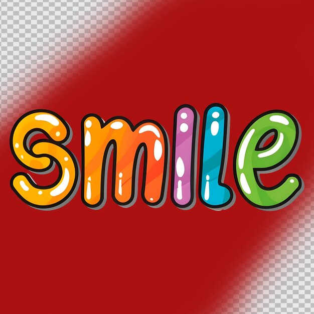 PSD psd typography smile tshirt design template