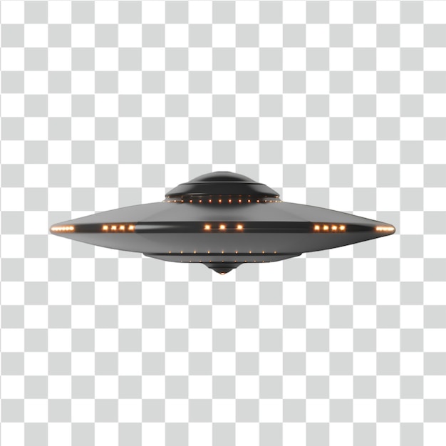 Psd ufo on transparent background