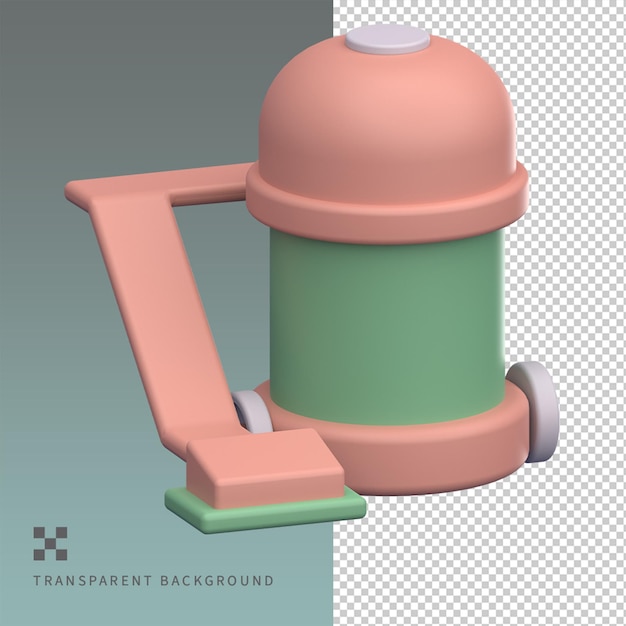 PSD Vacuum 3D illustration