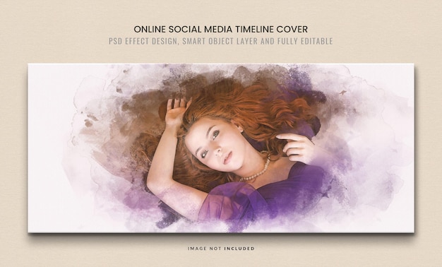 PSD Watercolor Facebook Timeline Cover