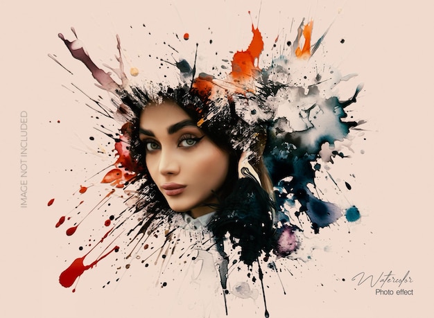 PSD watercolor photo effect