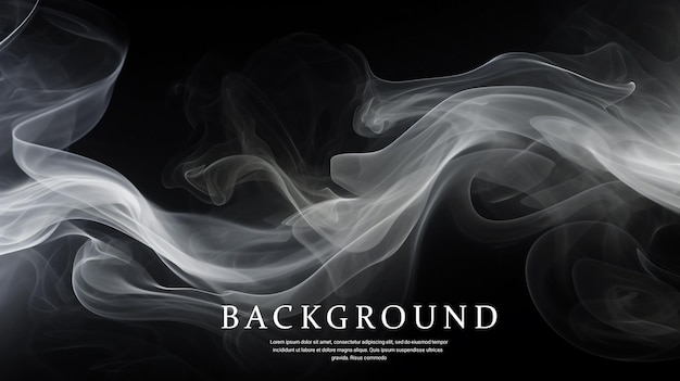 PSD psd white smoke against a black background smoke texture black