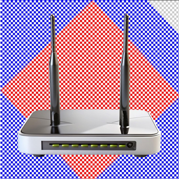 PSD of a wifi router on transparent background