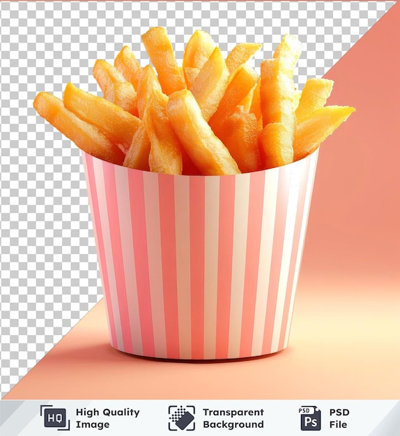 psd with transparent french fries bucket png clipart