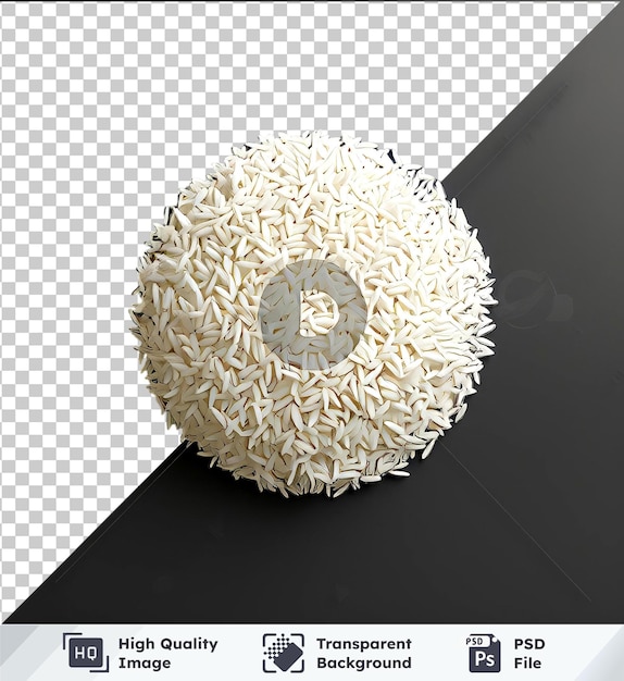 PSD psd with transparent pile of white rice top view png clipart