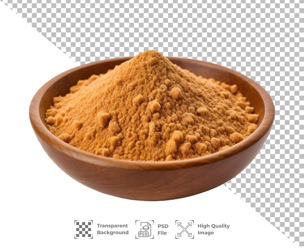 PSD a wooden bowl of brown sugar