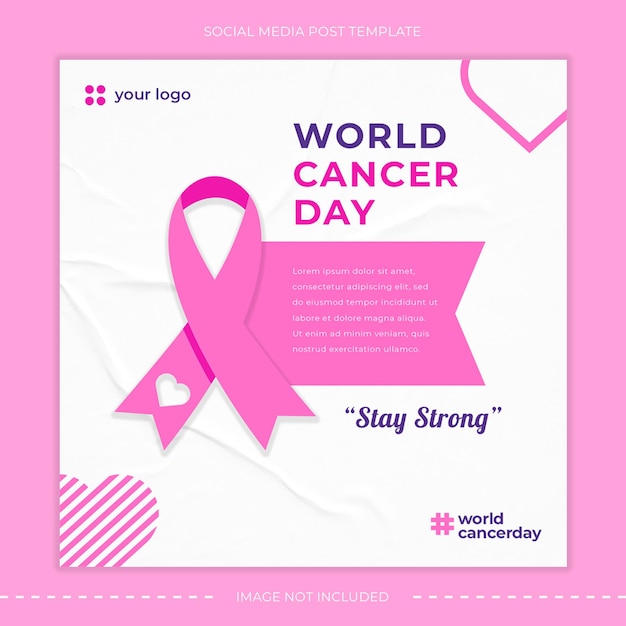 PSD psd world cancer day social media post template