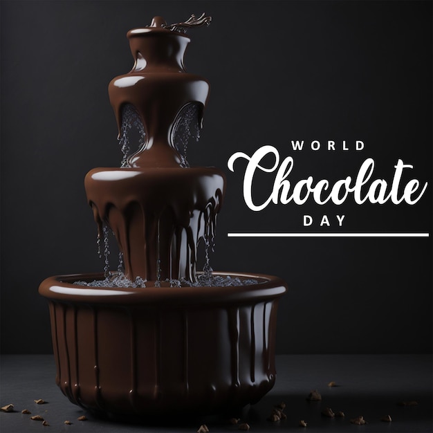 PSD world chocolate day social media post design