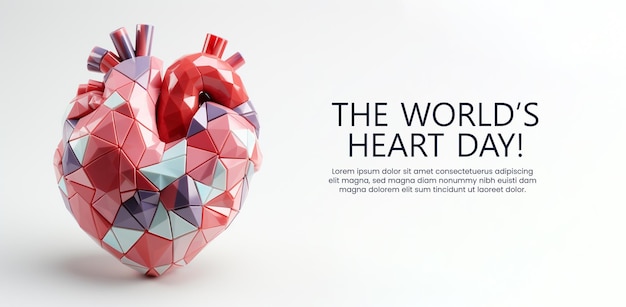 PSD psd world heart day poster banner flyer template