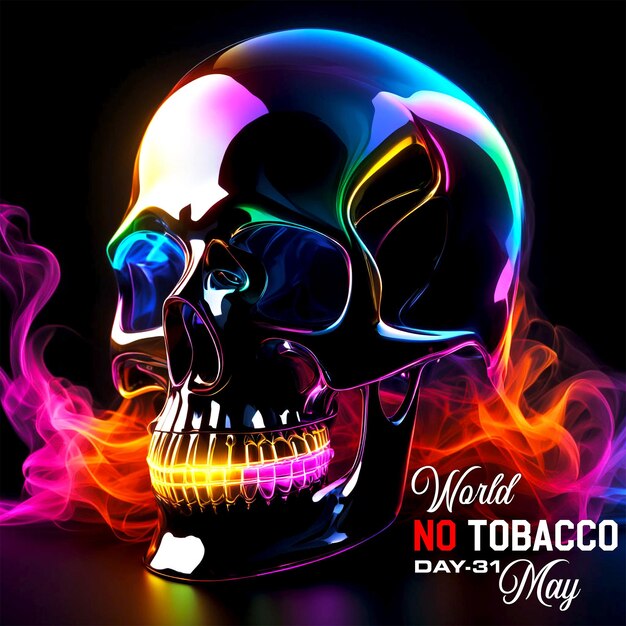 PSD World no tobacco day No smoking concept template design