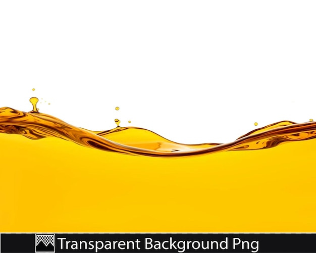 PSD yellow oil hd isolated on transparent or white background png