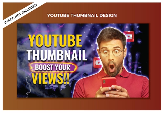 PSD psd youtube thumbnail channel and web banner template