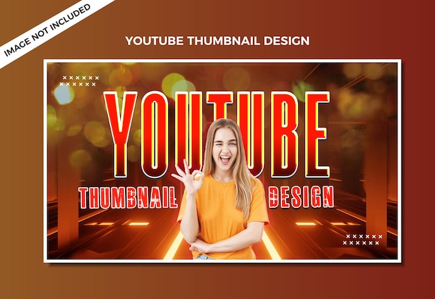 PSD psd youtube video thumbnail or web banner template