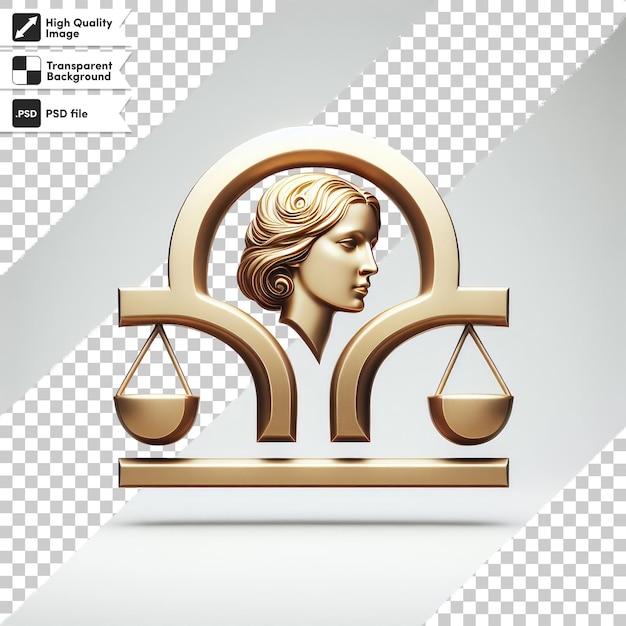 PSD zodiac sign libra on transparent background