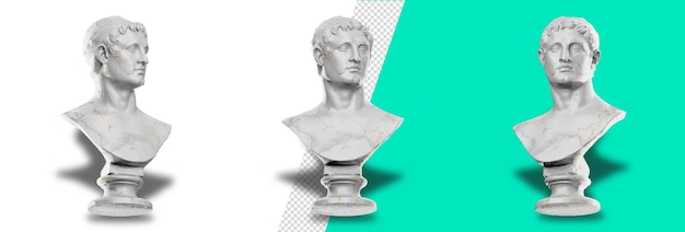 Ptolemy II Philadelphus statue in exquisite 3D render