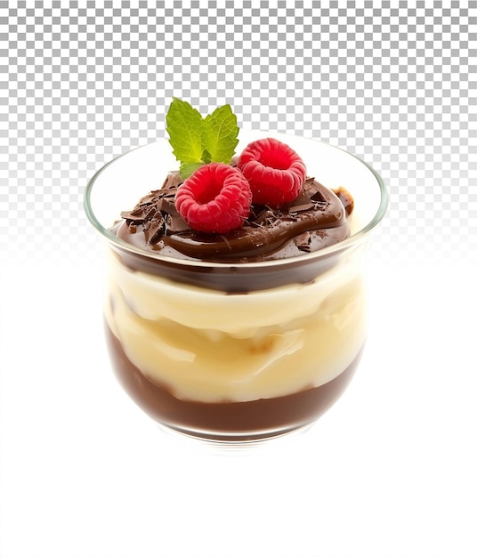 PSD pudding cutout on transparent