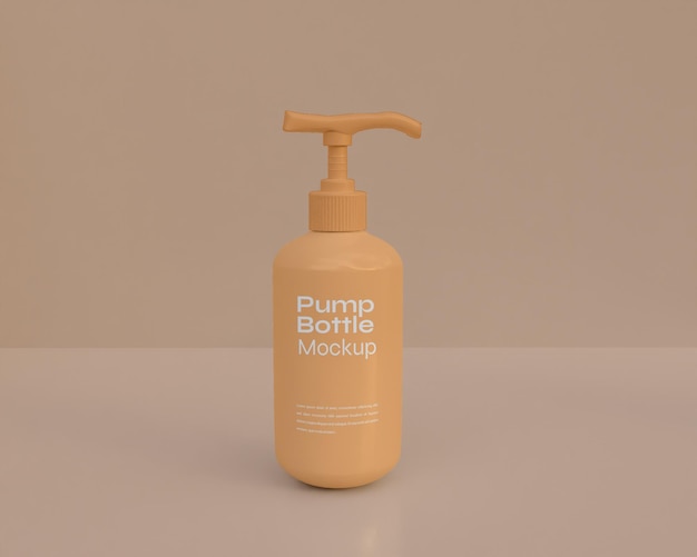 Pump bottle mockup