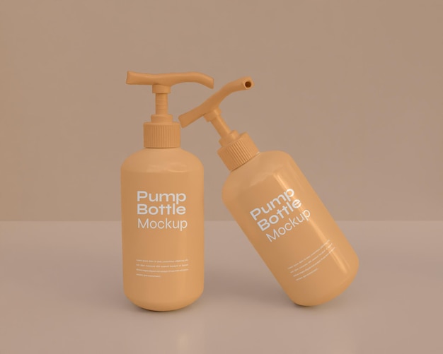 Pump bottle mockup