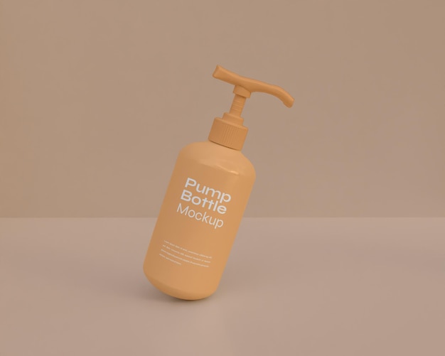 Pump bottle mockup