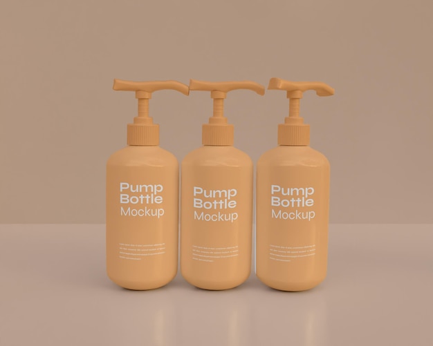 Pump bottle mockup