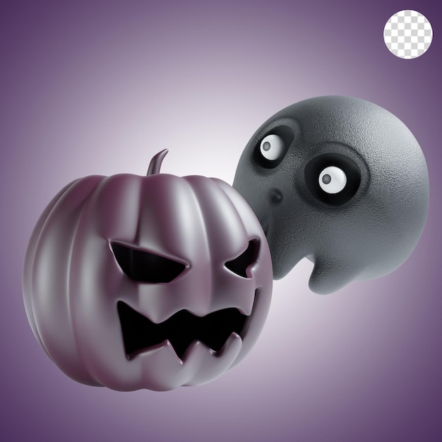 pumpkin halloween in purple theme