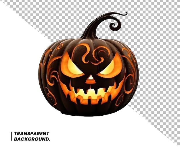 Pumpkin Jack O Lantern PSD Transparent Background