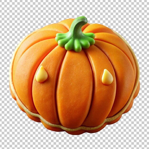 pumpkin shaped cookie