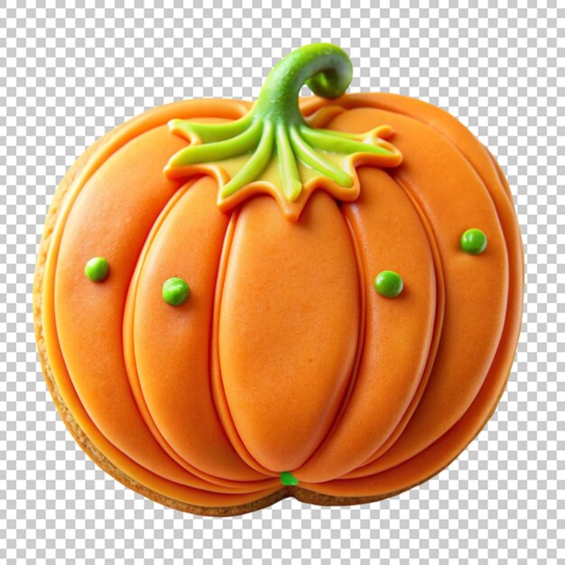 pumpkin shaped cookie