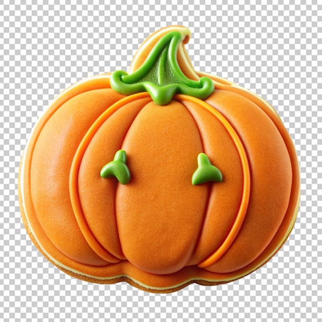 pumpkin shaped cookie